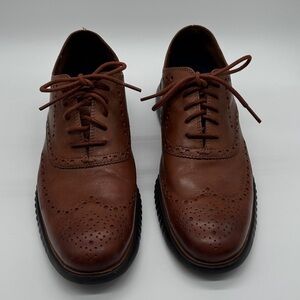 Cole Haan Zero Grand British Tan Leather Oxfords